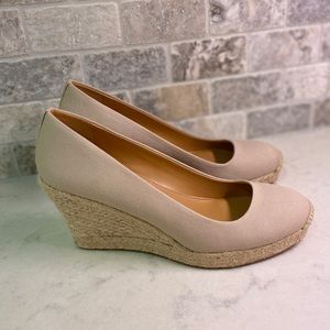 *NWOT* J Crew Seville Espadrille Canvas Wedges